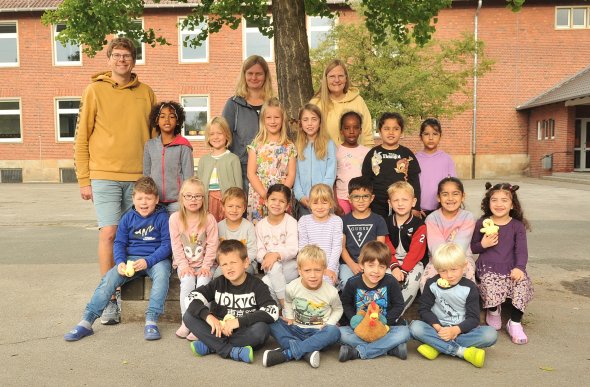 Klassenfoto der Hühnerklasse