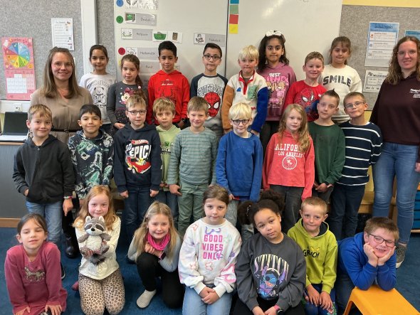 Klassenfoto der Giraffenklasse