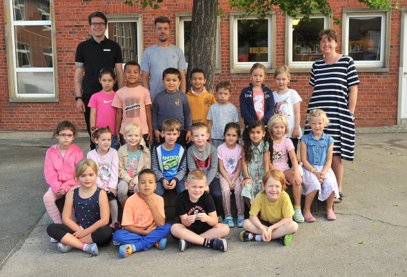 Klassenfoto der Zebraklasse