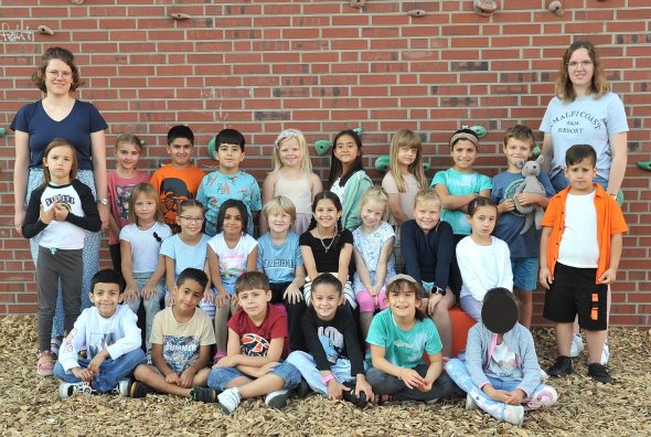 Klassenfoto der Känguruklasse