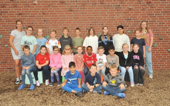 Klassenfoto der Erdmännchenklasse