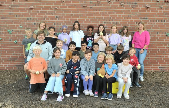 Klassenfoto der Hühnerklasse